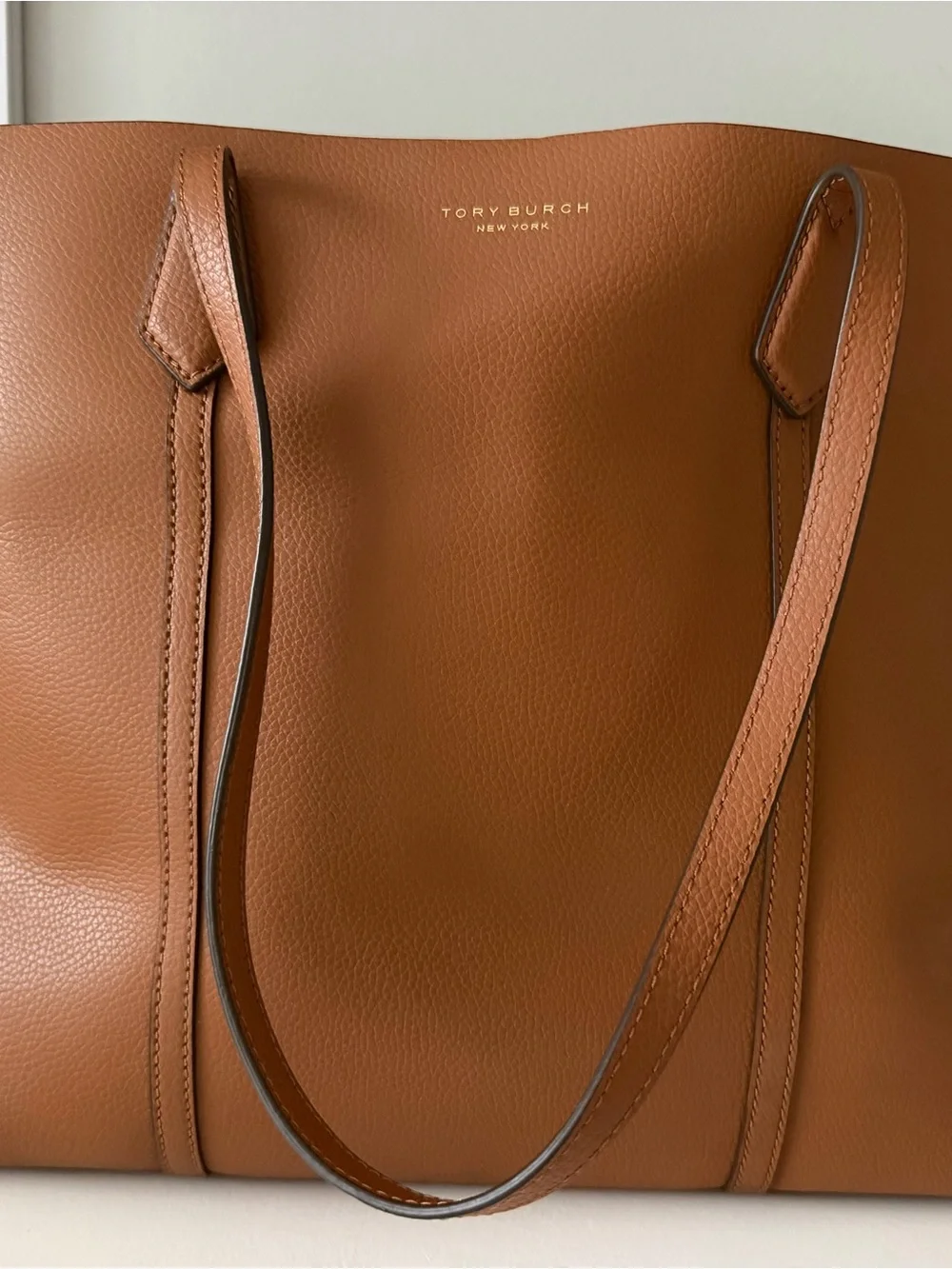 Tory Burch Cognac Leather Perry Tote